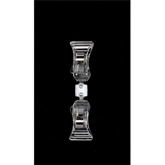 AMKO POP-1 3.5 in. Double Clip Sign Holder, Clear