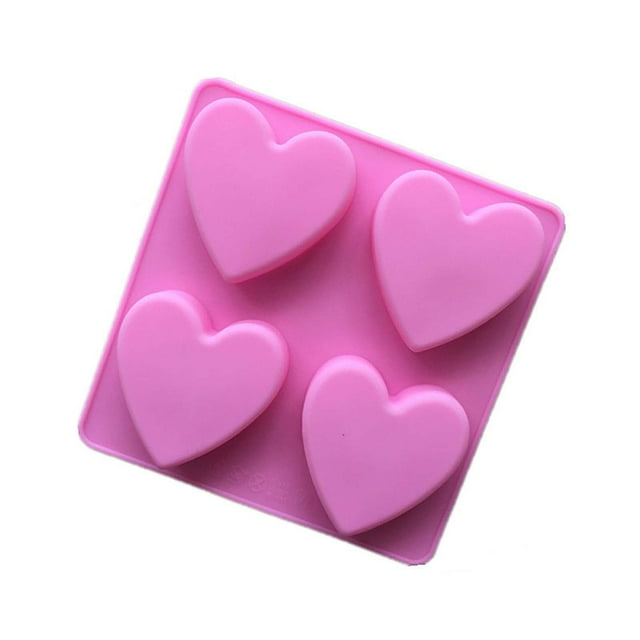 Molde Cubo de Hielo Amor Torta Chocolate Antiadherente Grado Alimentario Chocolate Caramelo Jelly Ice Snacks Papel Cupcake Hornando Moldes para Chocolate