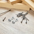 thumbnail image 4 of OUNONA 40pcs Furniture Connectors Steel Fastening Connector Nut Silver For Drawers, 4 of 7