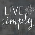 thumbnail image 3 of Coulter, Cynthia 12x12 Black Modern Framed Museum Art Print Titled - Live Simply on black, 3 of 5