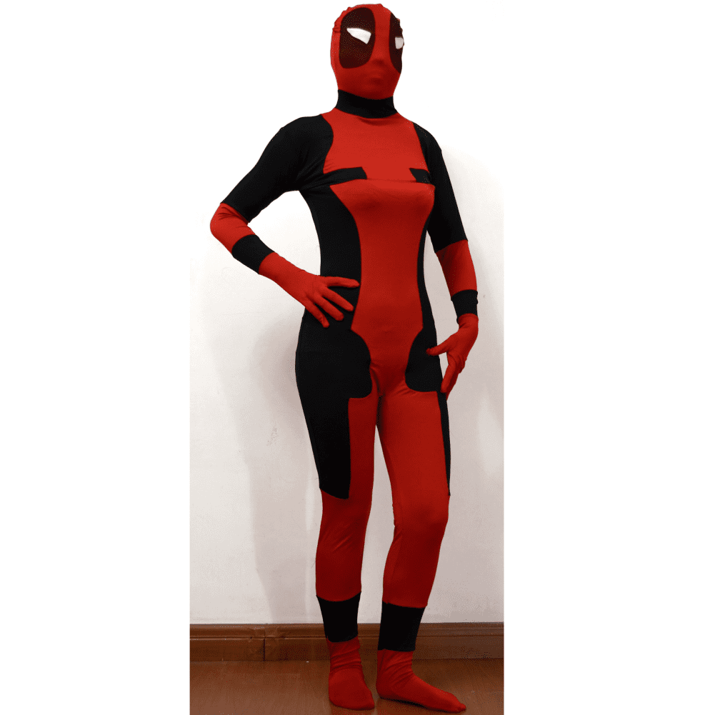 Deadpool Adult Costume Body Suit Spandex Wade Winston Wilson X-Men Villain  - Walmart.com, image size:1001x1001