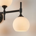 thumbnail image 6 of Kyrid Vanity Light Fixture 5 Lights (up3+down2) Wall Mounted Mirror Bathroom Wall Lamps with Frosted Glass Shade, 6 of 7