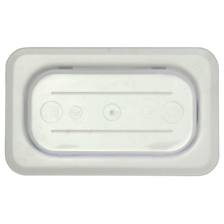 - Ninth Size Notched Cover With Handle For Cold Food Pans Translucent