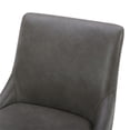 thumbnail image 6 of Kuka Home 30"H Swivel Modern Faux Leather Barstool in Gray, 6 of 11