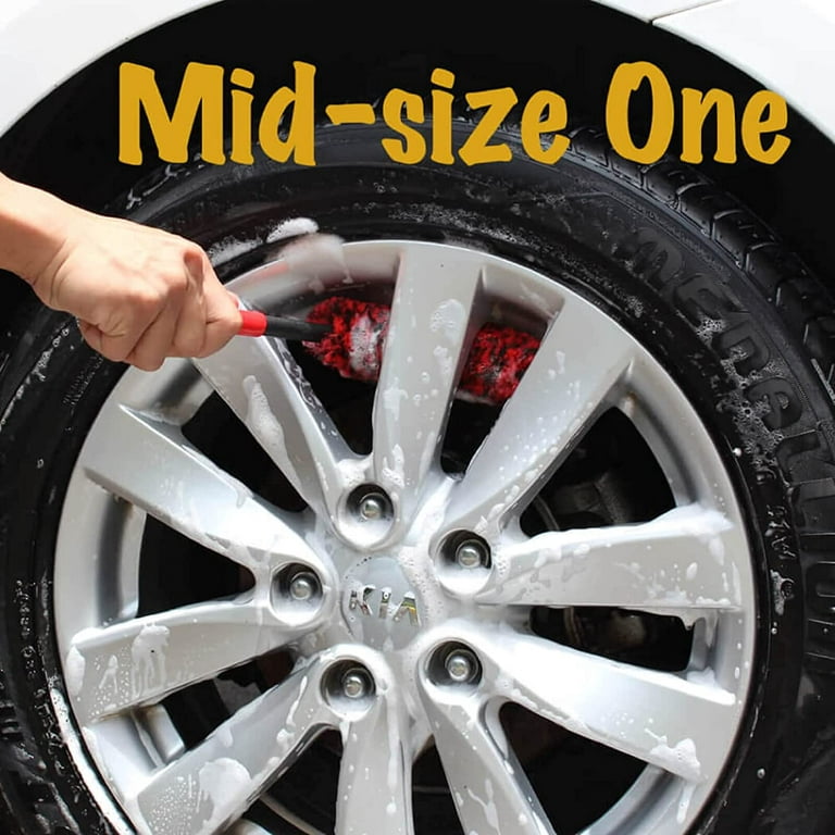 Car Tire Rim Brush Wheel Hub Cleaning Brushes Car Wheels Detailing Cleaning