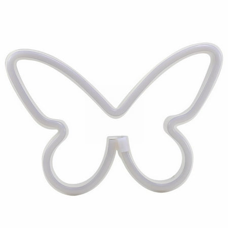 

Butterfly Signs Light For Bedroom USB Or 3 AA Battery Powered LED Wall Décor For Valentines Day Birthday Gift Wedding Party Home Decor