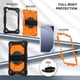 thumbnail image 3 of Funda Resistente a Golpes para Samsung Galaxy Tab A11+, Silicona Anti-caída + Funda Protectora de Capa de PC con Asa Giratoria de 360°, Soporte, Correa para el Hombro, Naranja, para Galaxy Tab A11+, 3 of 8