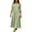 Green, variant on Women Summer Dress Long Sleeve Printed Collared Dress Loose Flowy Bohemian Long Dress Casual Beach Dress For Spring And Summer