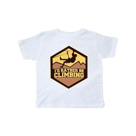 

Inktastic I d Rather Be Climbing Gift Toddler Boy or Toddler Girl T-Shirt