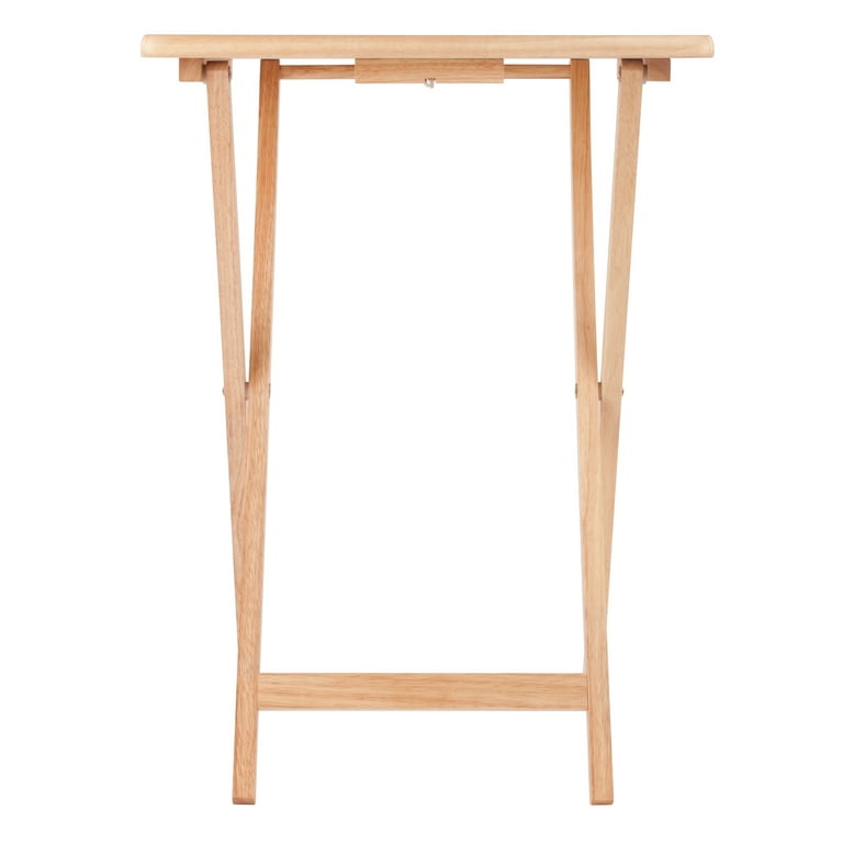 Winsome Wood Alex 5 PC Snack Table Set Natural Finish