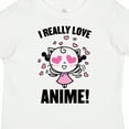 thumbnail image 4 of Inktastic I Really Love Anime with Cute Anime Cat and Hearts Boys or Girls Toddler T-Shirt, 4 of 5
