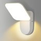 thumbnail image 1 of Lámpara de pared LED de 12 W para interior y exterior Huat Downstairs, lámpara de pared LED moderna impermeable Ip65, apliques de pared de aluminio para sala de estar, escalera, pasillo, jardín (blanco/blanco cálido) esquí esquí Gafas de esquí, 1 of 5
