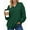 Green, variant on UVN Womens Oversized Sweatshirts Fall Winter Long Sleeve V Neck Hoodies Ladies Casual Loose Pullover Clothes