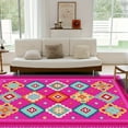 thumbnail image 2 of 1PC Geometric Patterned Area Rug Local Rug, Lightweight Washable Easy-to-Care Rug Floor Mat Festival Gift, Suitable for Living Room, Bedroom, Dining Room, Office, Balcony, Room Accessories, 2 of 8