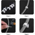 thumbnail image 5 of SHAR 400 Pack Strong and Durable Round Cable Clips 10mm Cable Tidy, 5 of 5