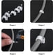 thumbnail image 5 of 400 clips para cables redondos, resistentes y duraderos, 4 tamaños: 4 mm, 6 mm, 8 mm, 10 mm, para ordenar cables, 5 of 5