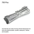 thumbnail image 3 of Uxcell Foil Twist Ties 4.72" Plastic Closure Tie for Bread Candy Silver Tone 750Pcs, 3 of 5