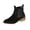 Black, variant on Winter Suede Chelsea Boots Daily Office Commuting Shoes, Elastic Side Panel Ankle Booties City Street Walk Shoes, Comfortable Footwear Autumn Casual Wearing, Weekend Travel Trip Wear, Green 5