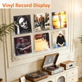 thumbnail image 2 of 6 Pack Vinyl Record Holder, 12" Vinyl Wall Mount Shelf, Record Holder for Display and Storage, Floating Shelves for Wall, Living Room,Bedroom, 2 of 7