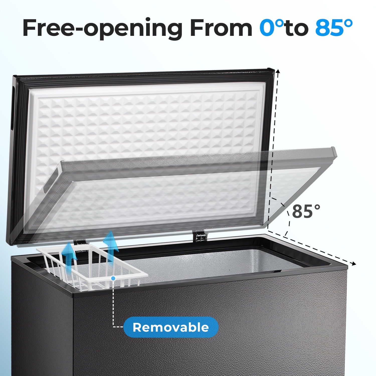 WAA 7 cu.ft. Chest Deep Freezer with Adjustable Temperature