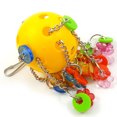 thumbnail image 2 of Bird Toy Creative Funny Plastic Ball Parrot Hanging Toy Bird Chewing Toy, 2 of 5