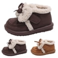 thumbnail image 4 of NOKIO Children'S Cozy Slip-On Short Boots Girls Spring Autumn Winter Cotton Shoes Plus Velvet Warm Versatile Short Boots Girls Soft Bottom Non Slip Boots, 4 of 8