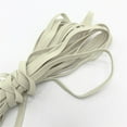 thumbnail image 1 of 144 YARDS (Full Roll) Braided Flat Elastic Stretch Band for Sewing, Crafts, DIY Mask - 1/4" (6mm): US Stock Ready to Ship from Chicago (Beige), 1 of 1