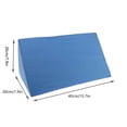thumbnail image 6 of Bxaolu Knee Wedge Pillow, Foam Leg Pillow Knee Pillow for Back Sleeping, Wedge Pillows for Legs, Triangle Pillow for Knee Support, Leg Elevation, Knees Hip Back Pain Relief, Blue, 6 of 7