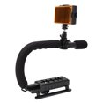 thumbnail image 4 of Video Stabilizer Grip, Handheld Photography Stabilizer ABS Practical with Mic Fill in Light for Follow Up for Photography, 4 of 7