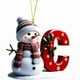 thumbnail image 1 of Adornos navideños de muñeco de nieve | Juego de 26 letras decorativas para una decoración navideña personalizada | Colgantes para interiores para el hogar, la oficina y fiestas, 1 of 1