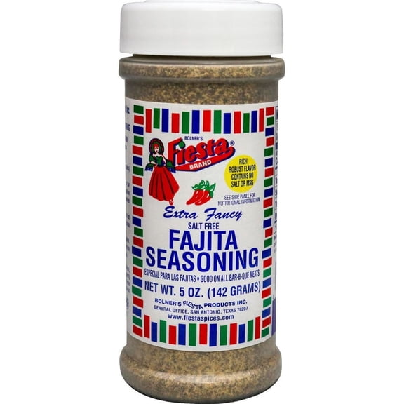 Pack Of 3 Bolner's Fiesta Salt Free Fajita Seasoning, 5 oz (Package May Vary)