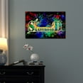 thumbnail image 2 of wall26 - Skateboard on Colorful Abstract Background - Wall Art - 32" x 48", 2 of 3