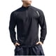 thumbnail image 2 of Blusa y camisa de manga larga con cuello alto para hombre, traje de entrenamiento con media cremallera, deportiva e informal, color sólido, blusa de manga larga para hombre, poliéster, 2 of 4
