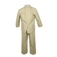 thumbnail image 6 of 6pc Boy Toddler Teen Formal Wedding Party Khaki Suits Tuxedo Extra Necktie 4T-20, 6 of 6