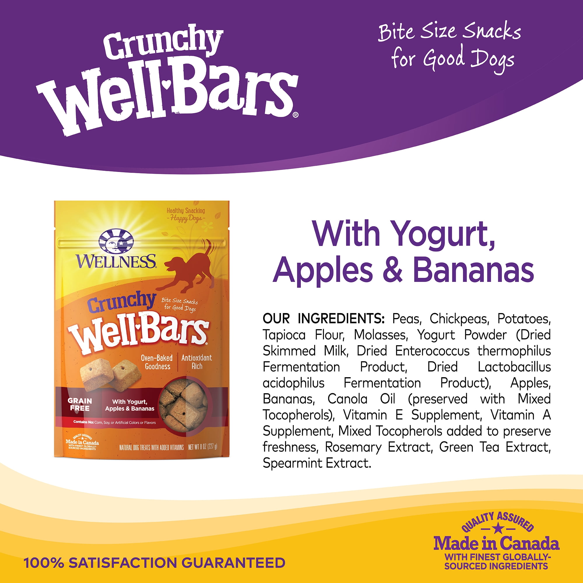 Crunchy wellbars for shop dogs