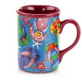 thumbnail image 4 of Gibson Home Beachcomber 4 Piece 16 Ounce Stoneware Mug Set in Assorted Designs, 4 of 6