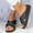 Black, variant on Floenr Womens Sandals Flip Flops for Women,Womens Fashion Wedges Shoes Open Toe Thick Bottom Roman Slippers Beach Sandals