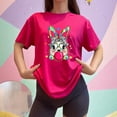thumbnail image 3 of Playera de Mujer con Conejita Chic – Estampado Divertido y Colorido Color Fucsia Talla Grande Marca Emil SaEs, 3 of 4