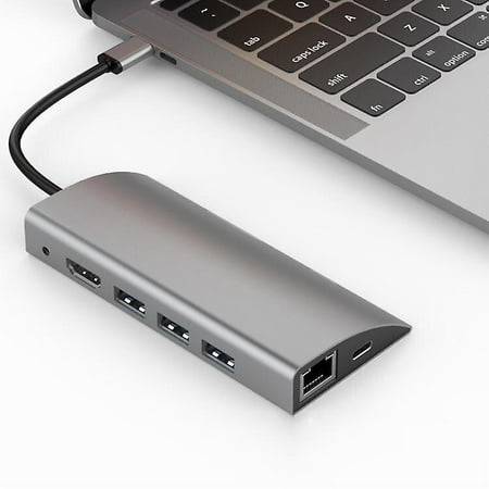 TW9A 9-in-1 USB-C Hub HD Converter Type-C to USB 3.0 * 3 + M-SD + SD
