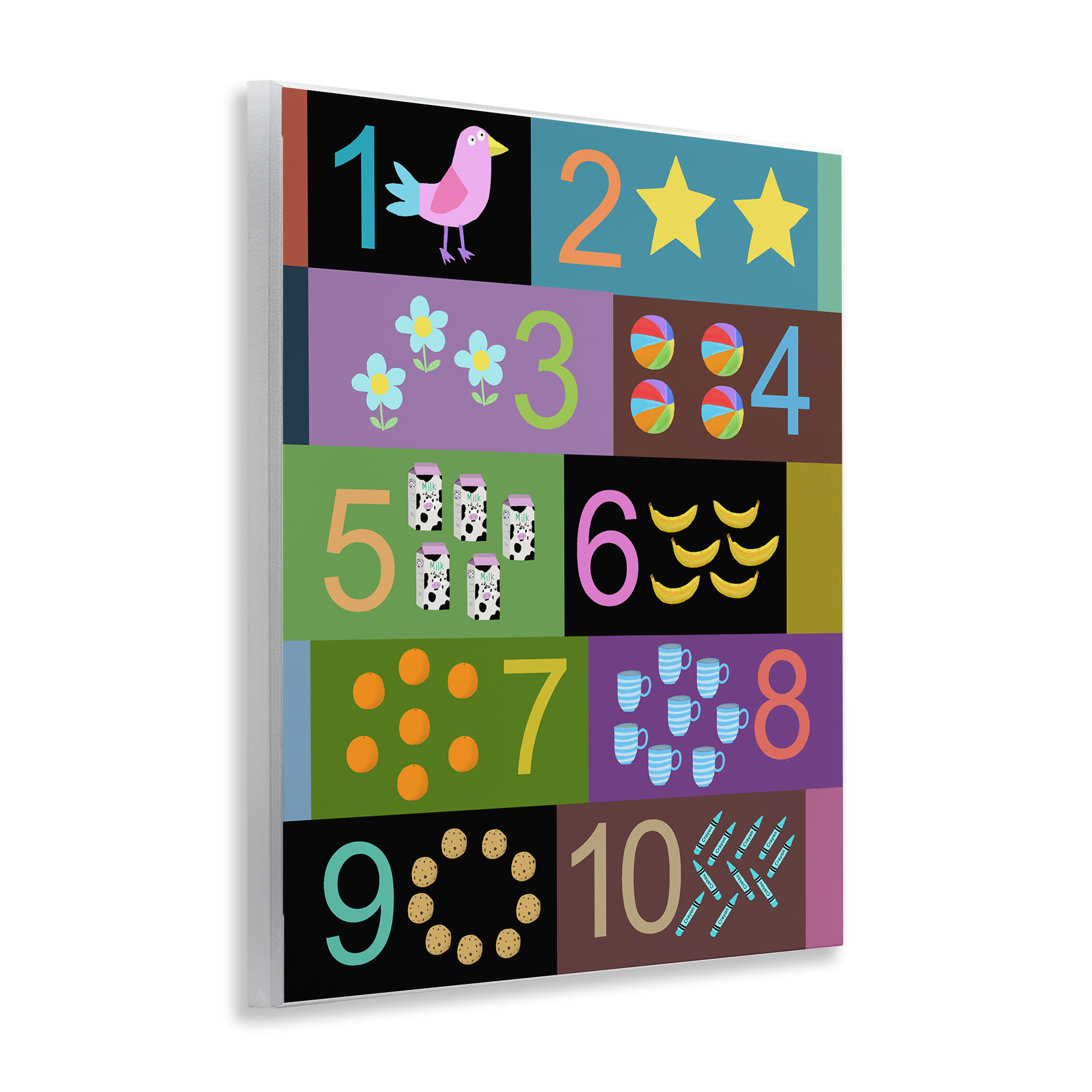 Learning To Count Chart Wall Plaque Art, design by Carla Daly
