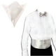 thumbnail image 4 of EeaseMX Pañuelo de pañuelo de satén para hombre de 3 piezas (blanco), 4 of 7