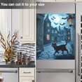thumbnail image 6 of Halloween Black Cat and Moon Dishwasher Magnet Cover for Washers Fridge Panel Decal 23"W x 26"H Inch, 6 of 6