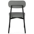 thumbnail image 6 of Amisco Orly Dining Chair - Grey Beige Fabric/Black, 6 of 9