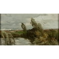 thumbnail image 3 of Roman Kazimierz Kochanowski 18x12 Black Modern Framed Museum Art Print Titled - Landscape with Water and Bulrush (Between 1890 and 1900), 3 of 5