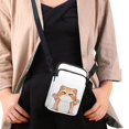 thumbnail image 4 of HELLHERO Double-layer Polyester Adjustable Shoulder Strap Crossbody Bag Women 4.33x1.97x7.09 Hummingbird Music Pattern, 4 of 7