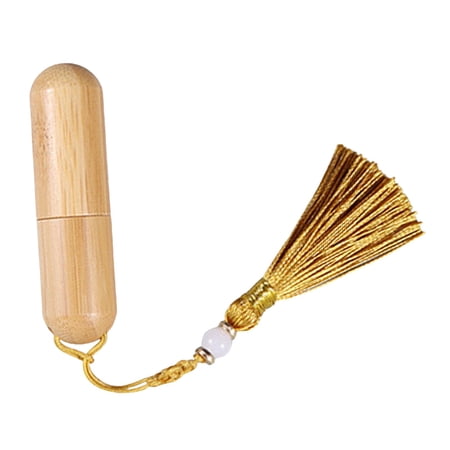 Roller s Bottle 5ml for Essential Oils Balms Leakproof Empty Vials Bamboo Glass Roller Ball for Essential Oil Roll on Bottle Golden Tassels