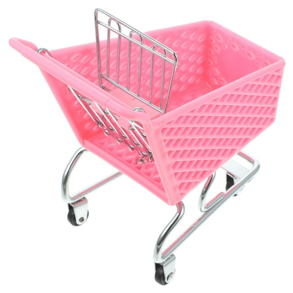 Beaupretty Rolling Craft Cart Mini Shopping Cart Plastic 1Pack