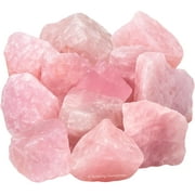 Rose Quartz Raw Crystals and Healing Stones (1 Piece)