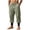 Mens Pants Army Green, variant on Mens Linen Track Sweatpants Casual Elastic Waist Drawstring with Pockets Jogger Yoga Pants Dad Gifts