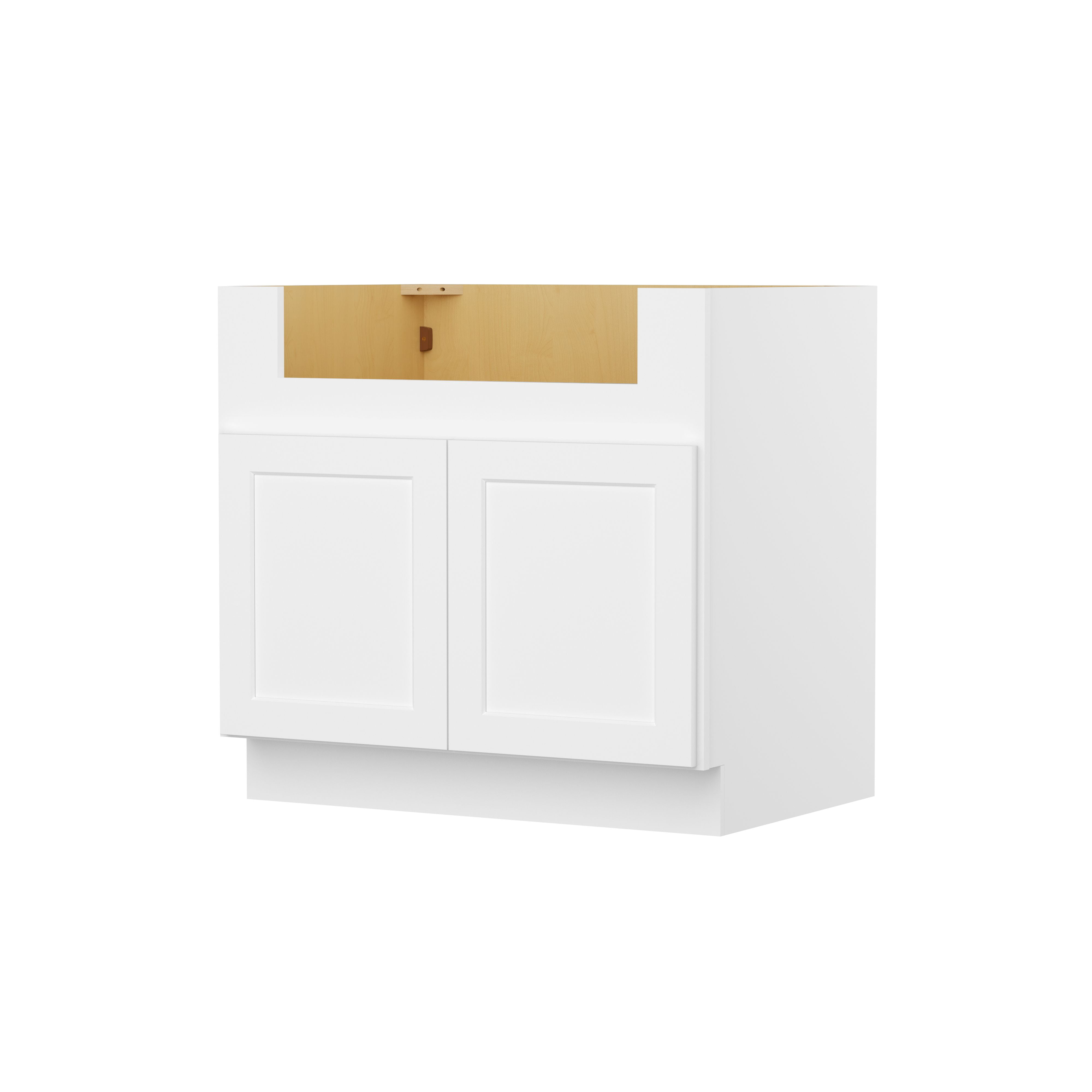 Furinno Shaker Farm Sink Bases Kitchen Cabinet, Ready to Assemble, 24 D x 36 W x 34.5 H, White